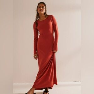 Free People Red Maxi Dress